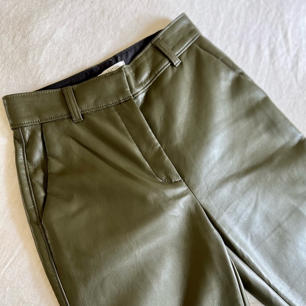Babaton vegan leather pant.